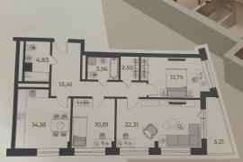 3-к квартира, 89 м², 7/24 эт.