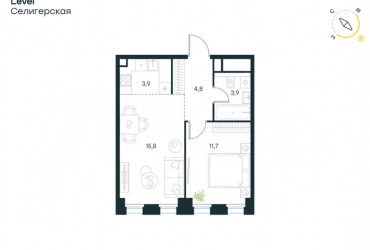 2-к. квартира, 40,1 м², 26/31 эт.