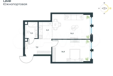 2-к. квартира, 46,3 м², 20/29 эт.